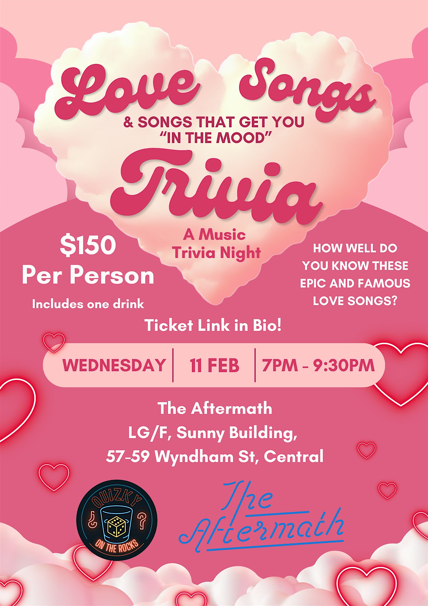 Love Songs & Songs To Get You "In The Mood" Trivia Night @ The Aftermath