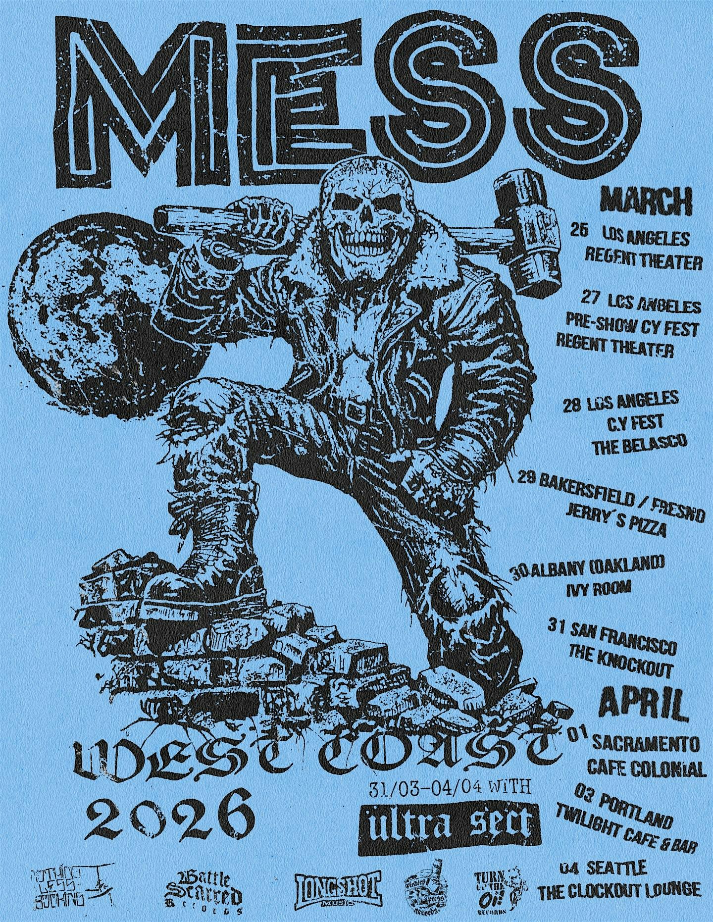 Mess/Ultra Sect/First Attack/Weekend Kids @ Twilight Bar & Cafe
