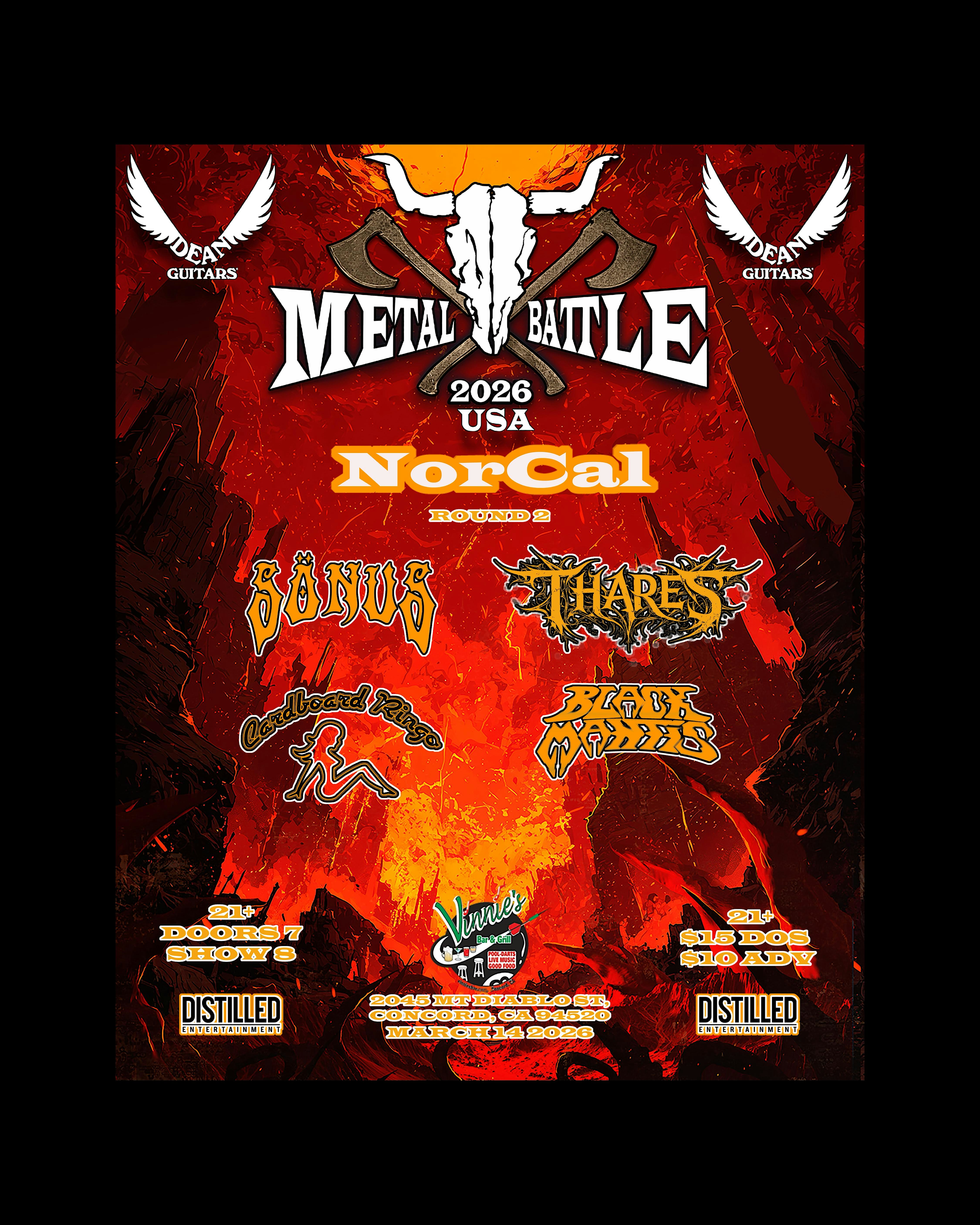 Metal Battle 2026: NorCal Round 2 – Live at Vinnie’s Bar & Grill