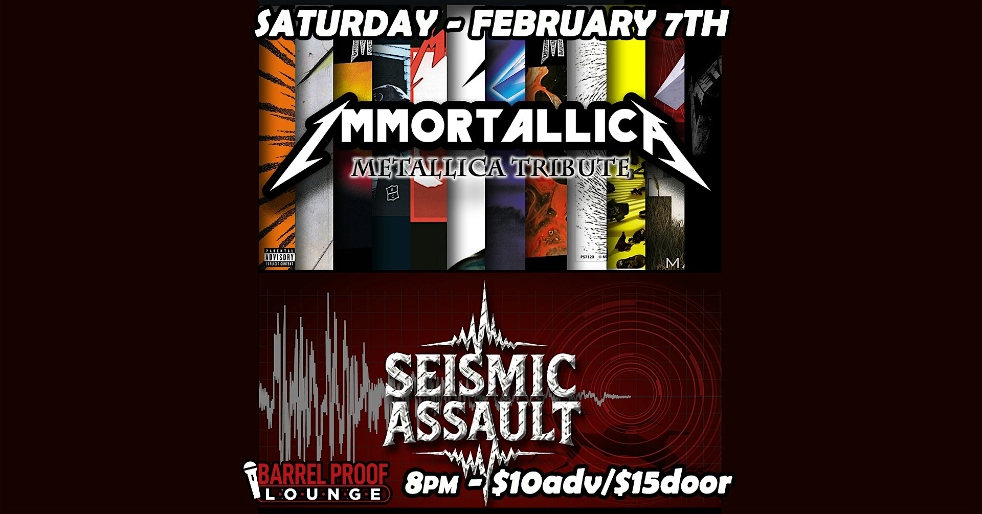 Metal Night - Immortallica + Seismic Assault - Downtown Santa Rosa