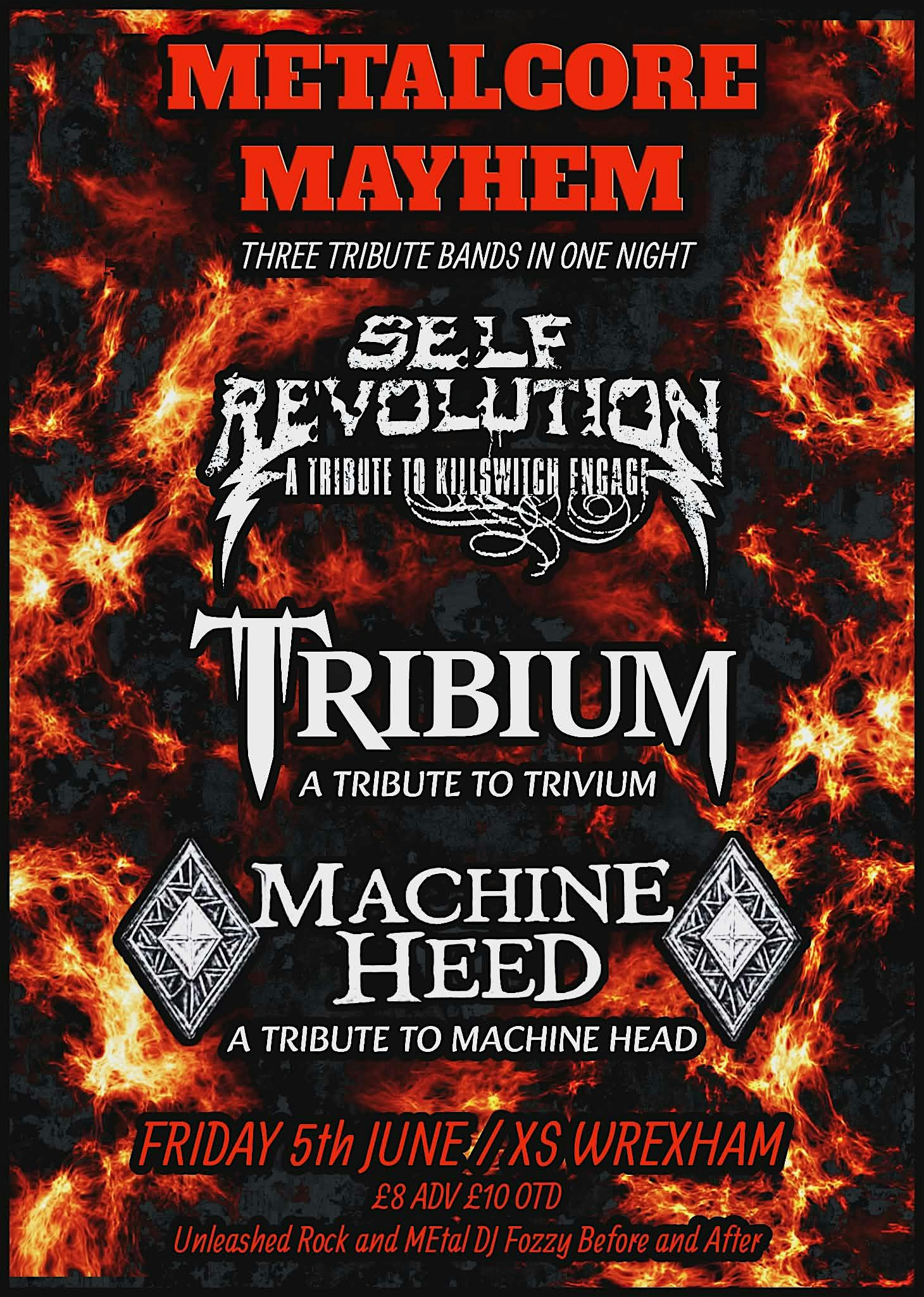 Metalcore Mayhem: Self Revolution, Tribium, Machine Heed tributes