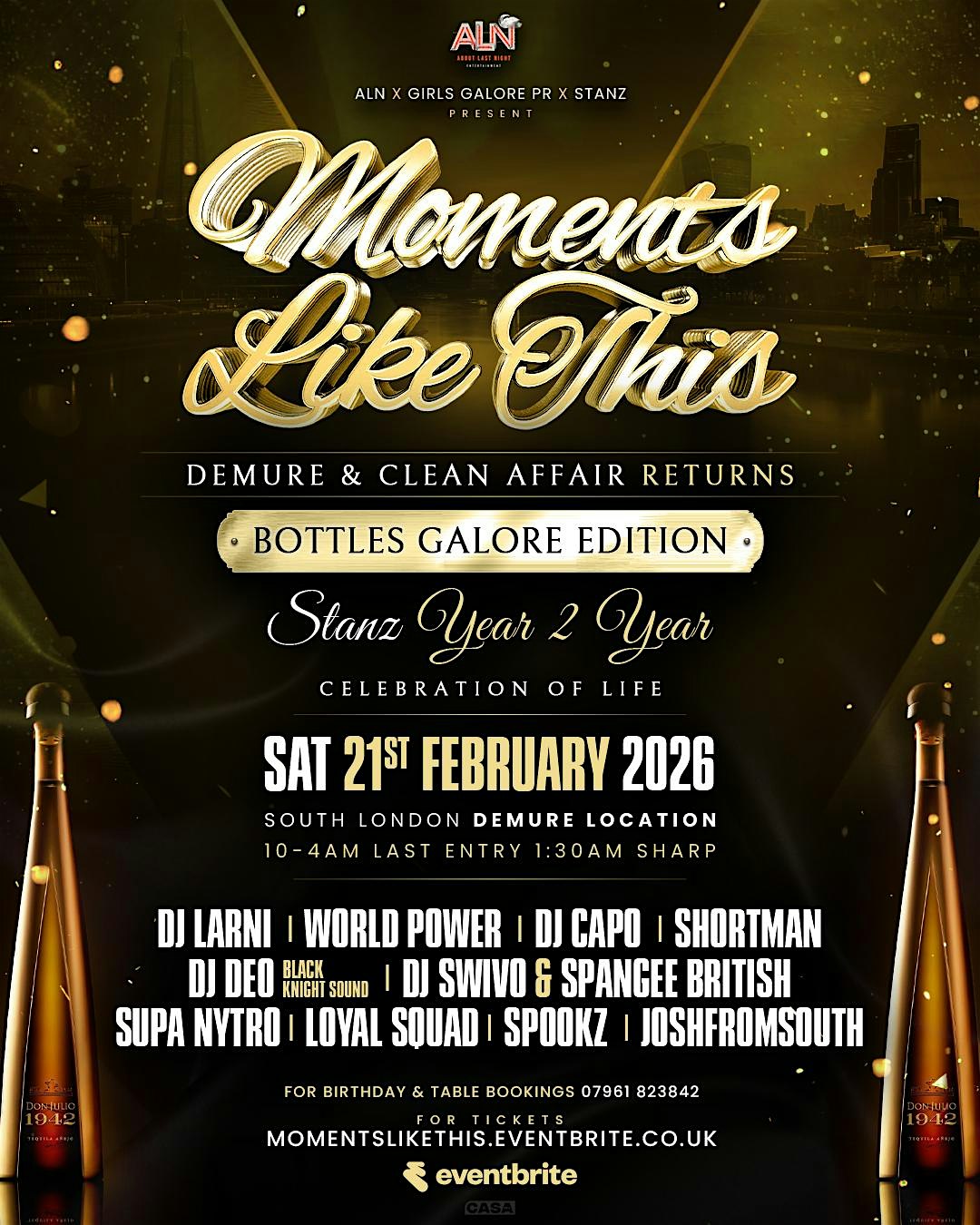 Moments Like This - Bottles Galore & Demure and Clean  Affair