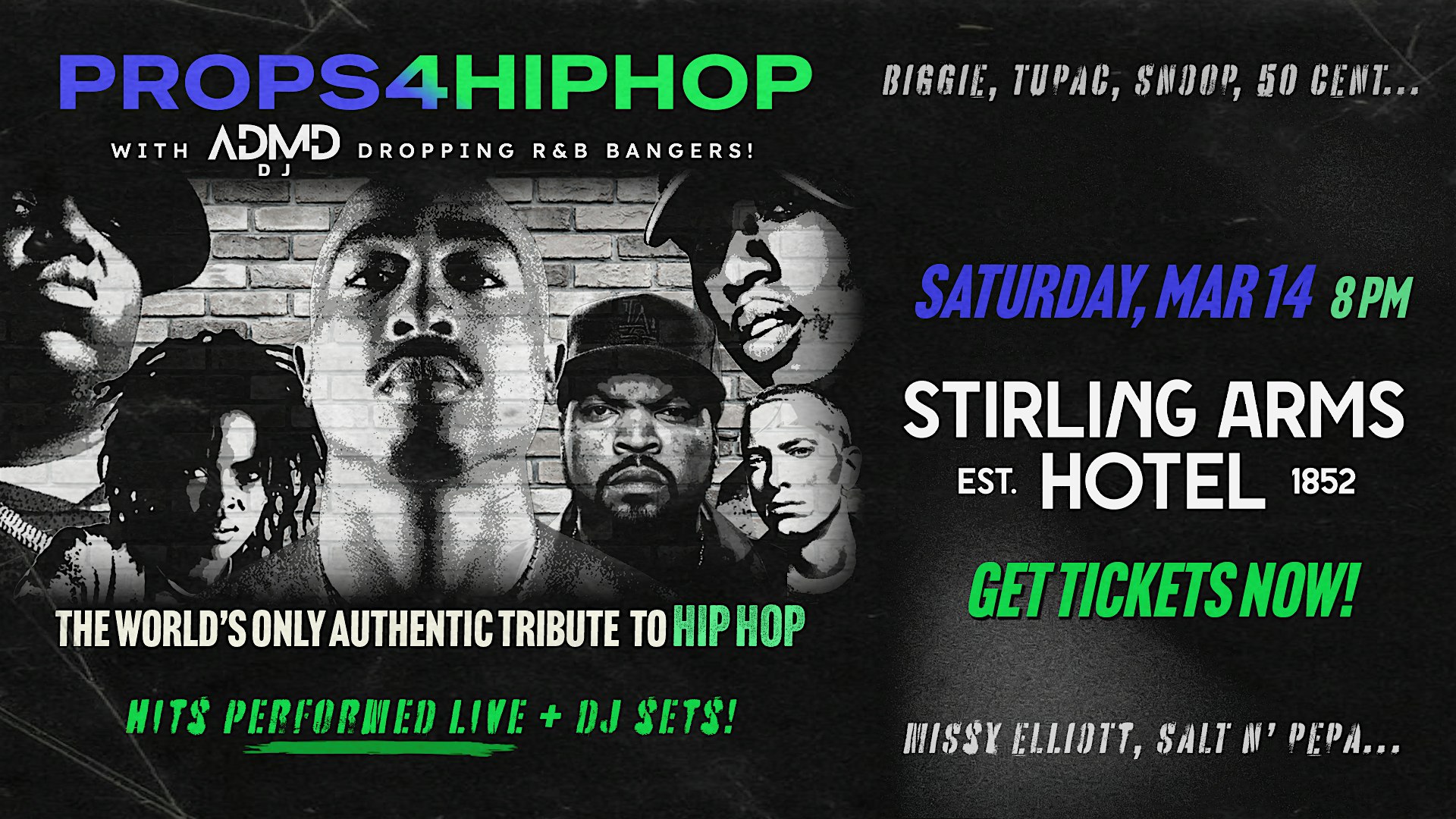 Old Skool Hip Hop & RnB Party @ The Stirling Arms Hotel