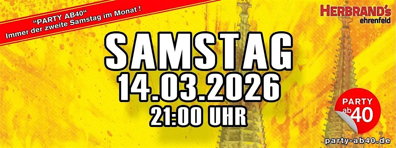 PARTY AB40 • Kölns größte Ü40 Party