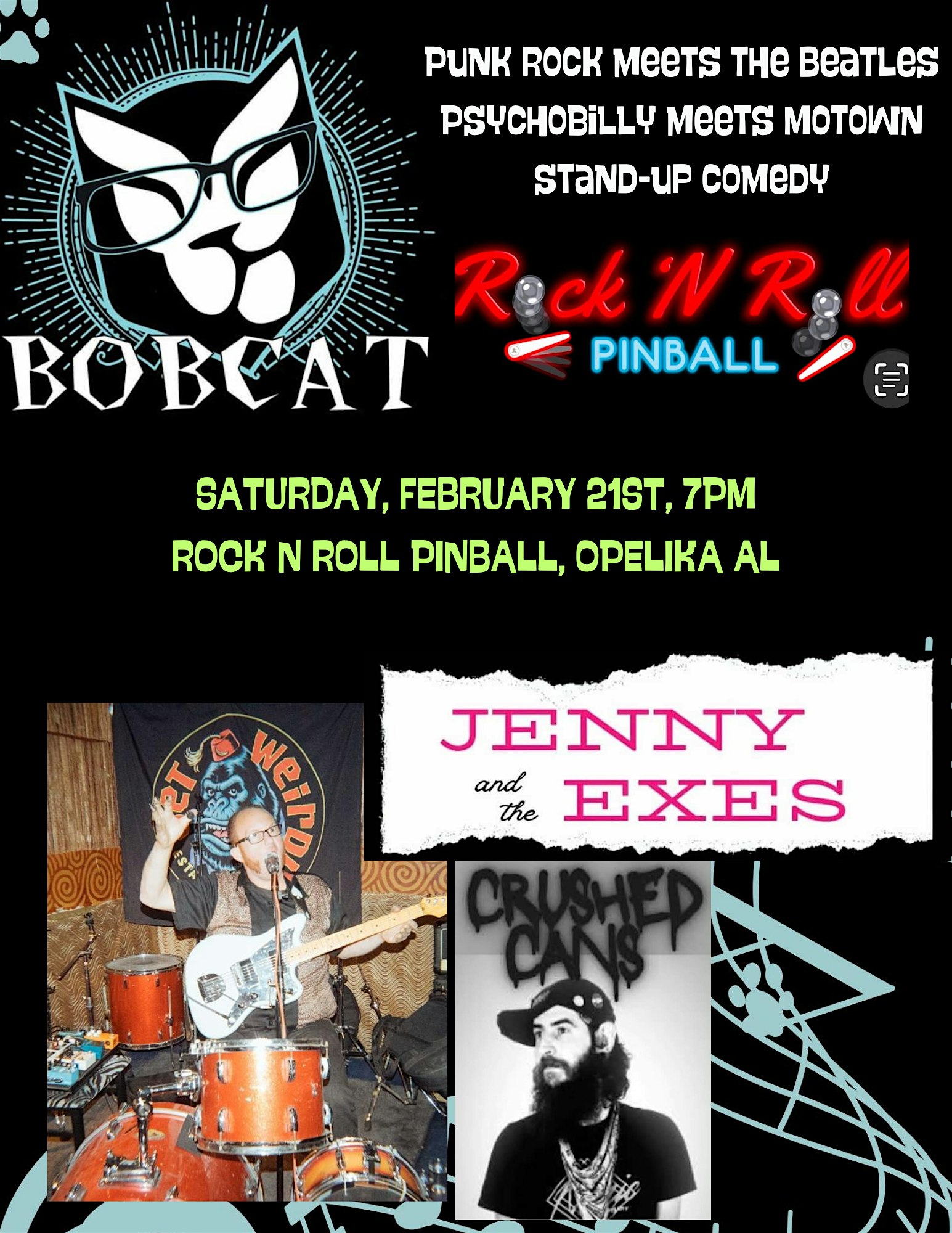 Psychobilly, Power-pop, Folk Punk Show In Opelika AL