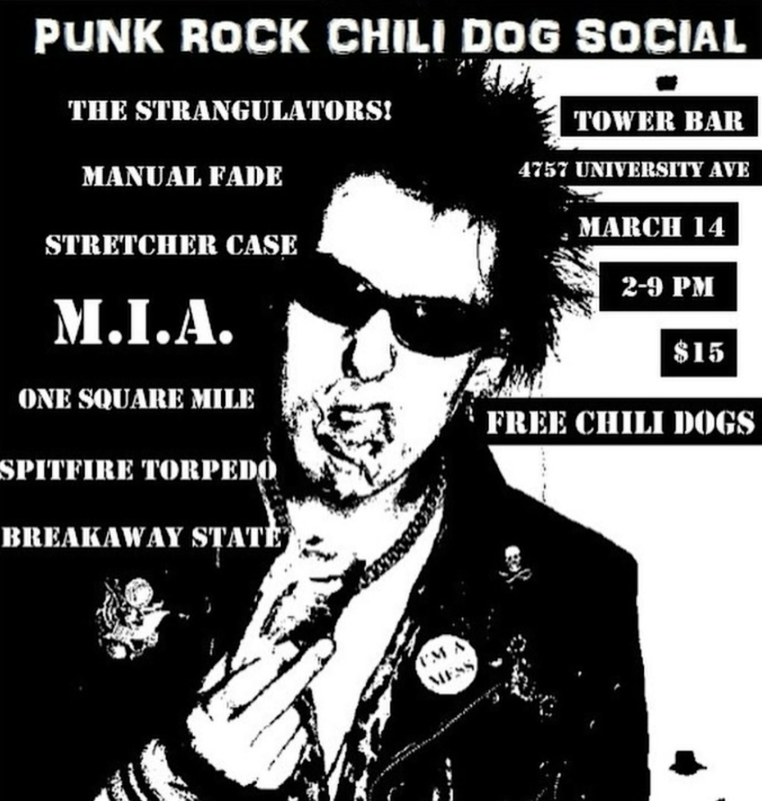 Punk Rock Chili Dog Social at Tower Bar