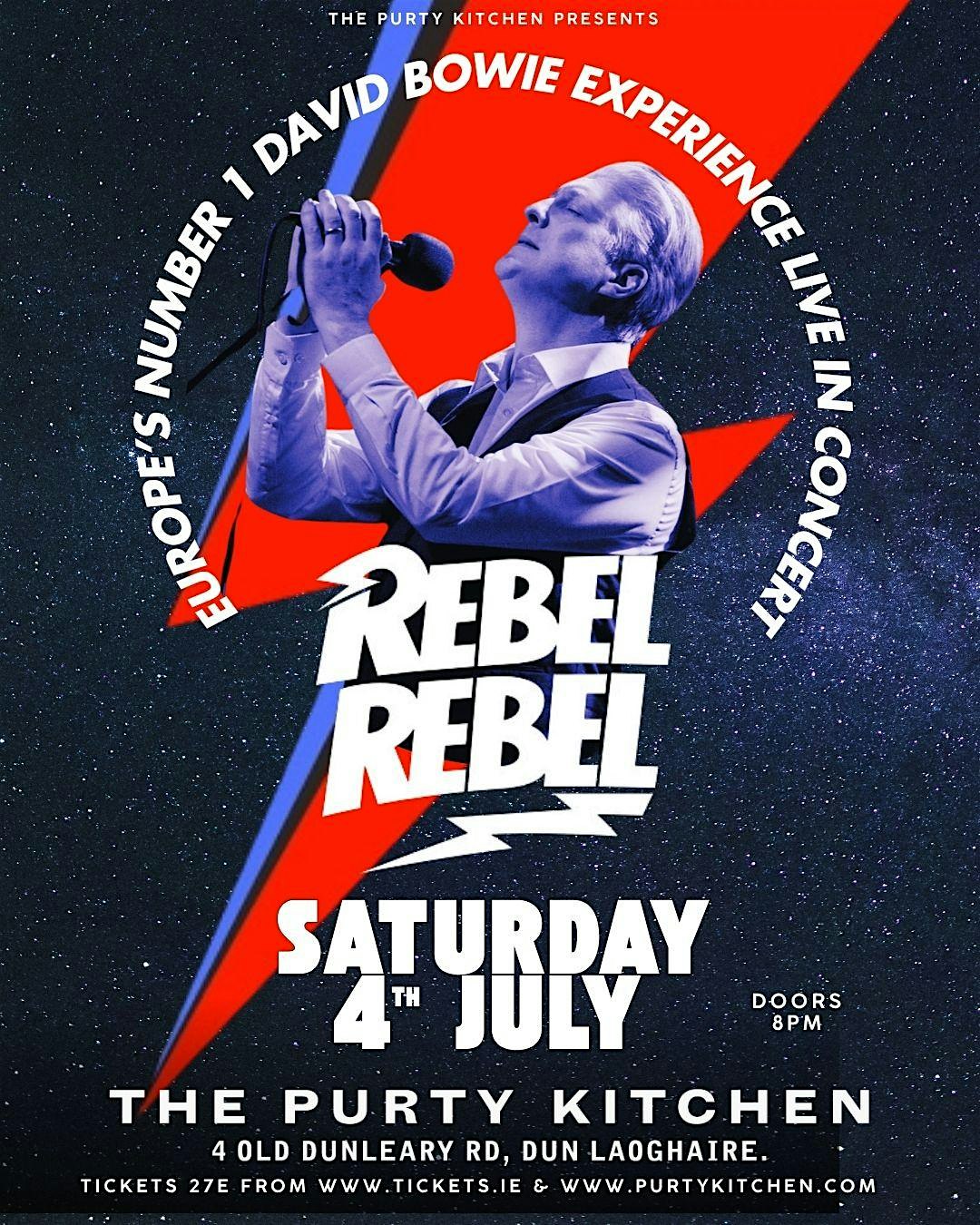 'REBEL REBEL' David Bowies Greatest Hits - Live at Dún Laoghaire Summerfest