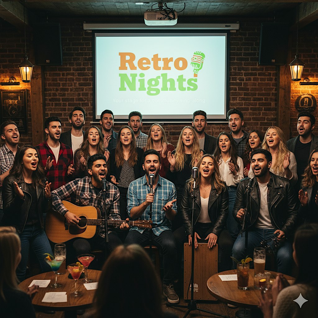 Retro Nights Dublin Feb Edition: Community Sing-Along battle