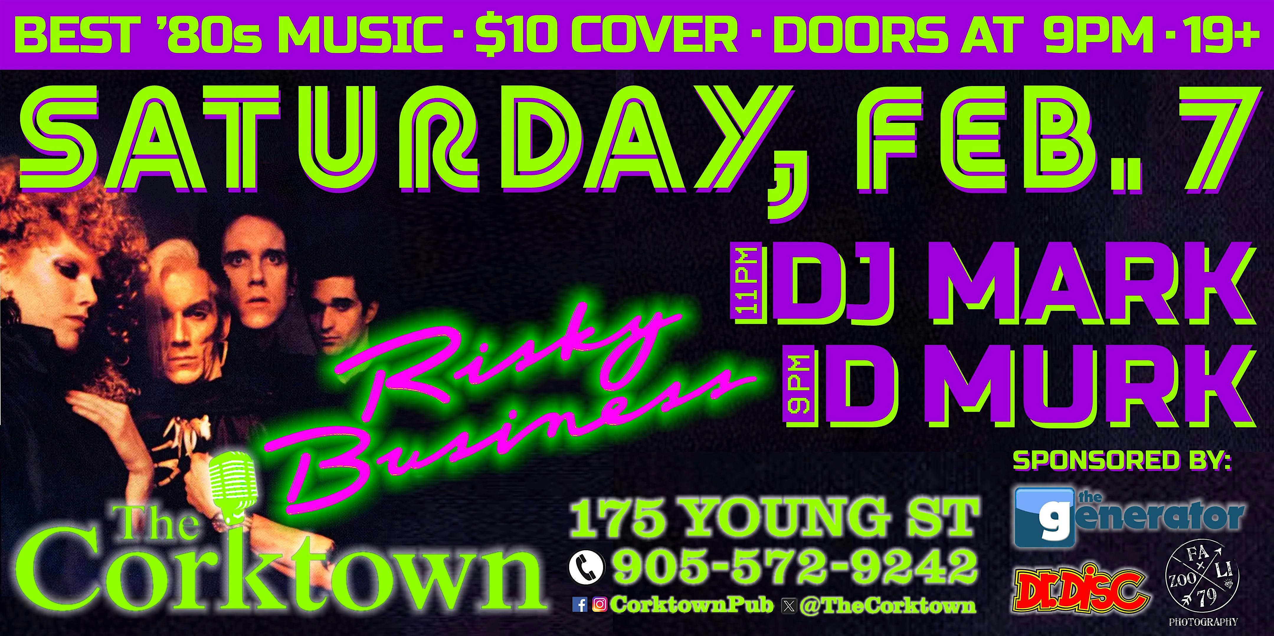 Risky Business '80s Night - Saturday, February 7, 2026