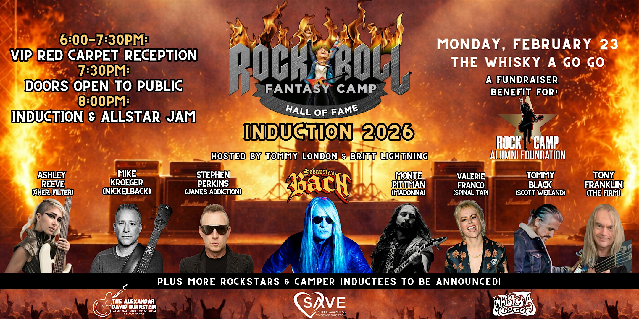 Rock 'n' Roll Fantasy Camp Hall Of Fame 2026!