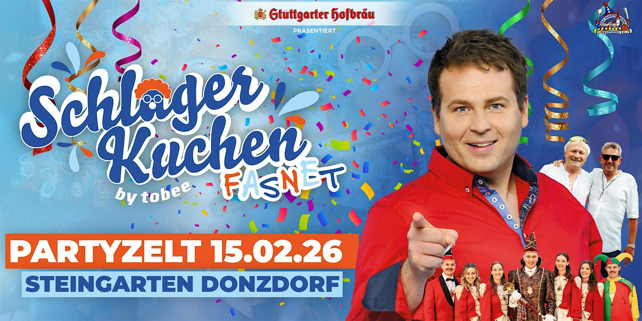 SCHLAGERKUCHEN FASNET 2026 - Tobee's Partyzelt