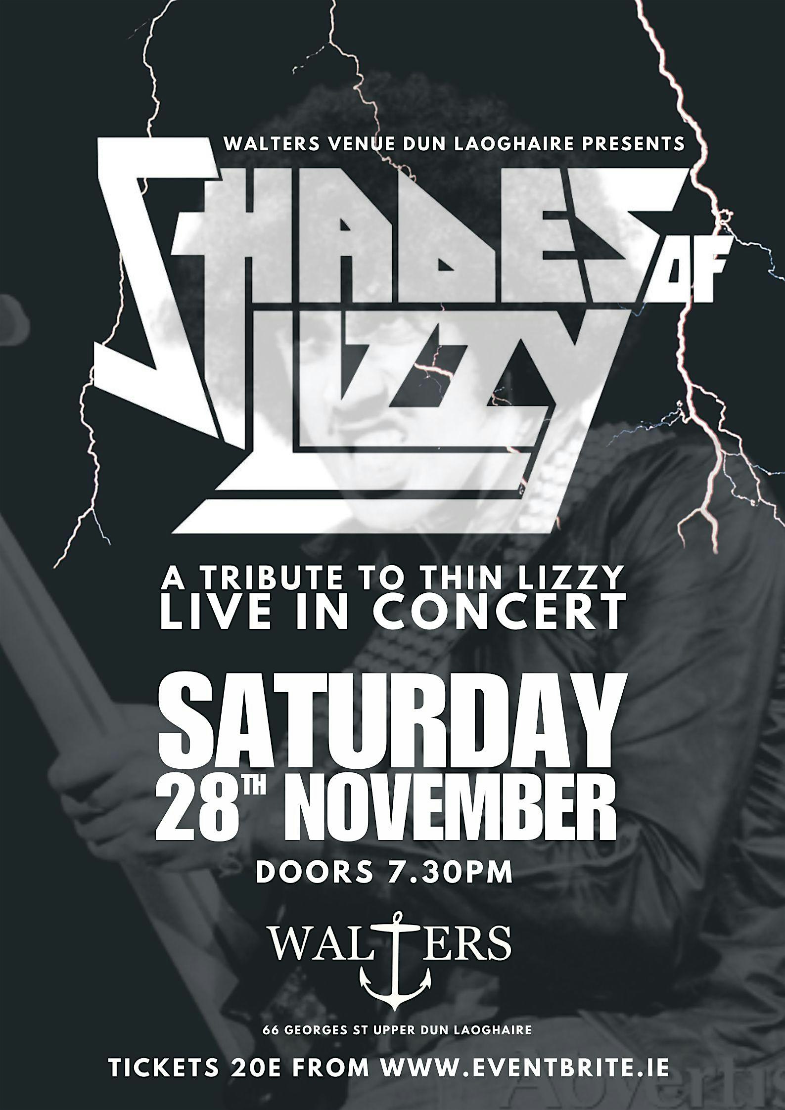 Shades of Lizzy - A Tribute to Thin Lizzy - Live at Walters Dún Laoghaire