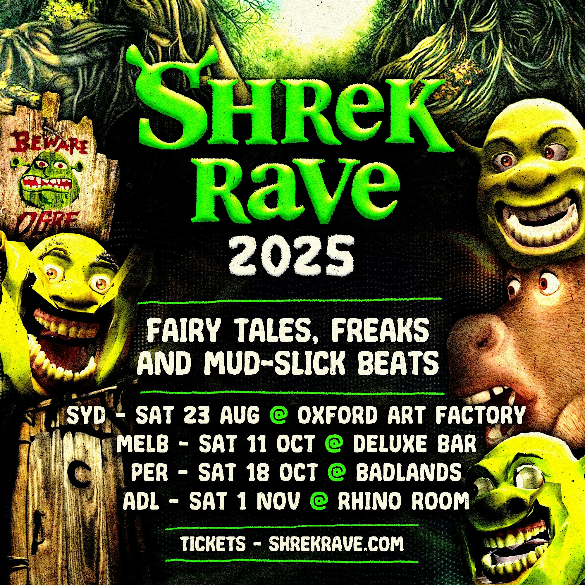 SHREK RAVE SUNSHINE COAST
