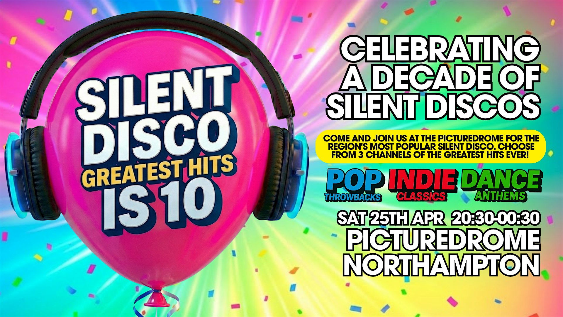 SILENT DISCO GREATEST HITS IS 10!  POP vs INDIE vs DANCE