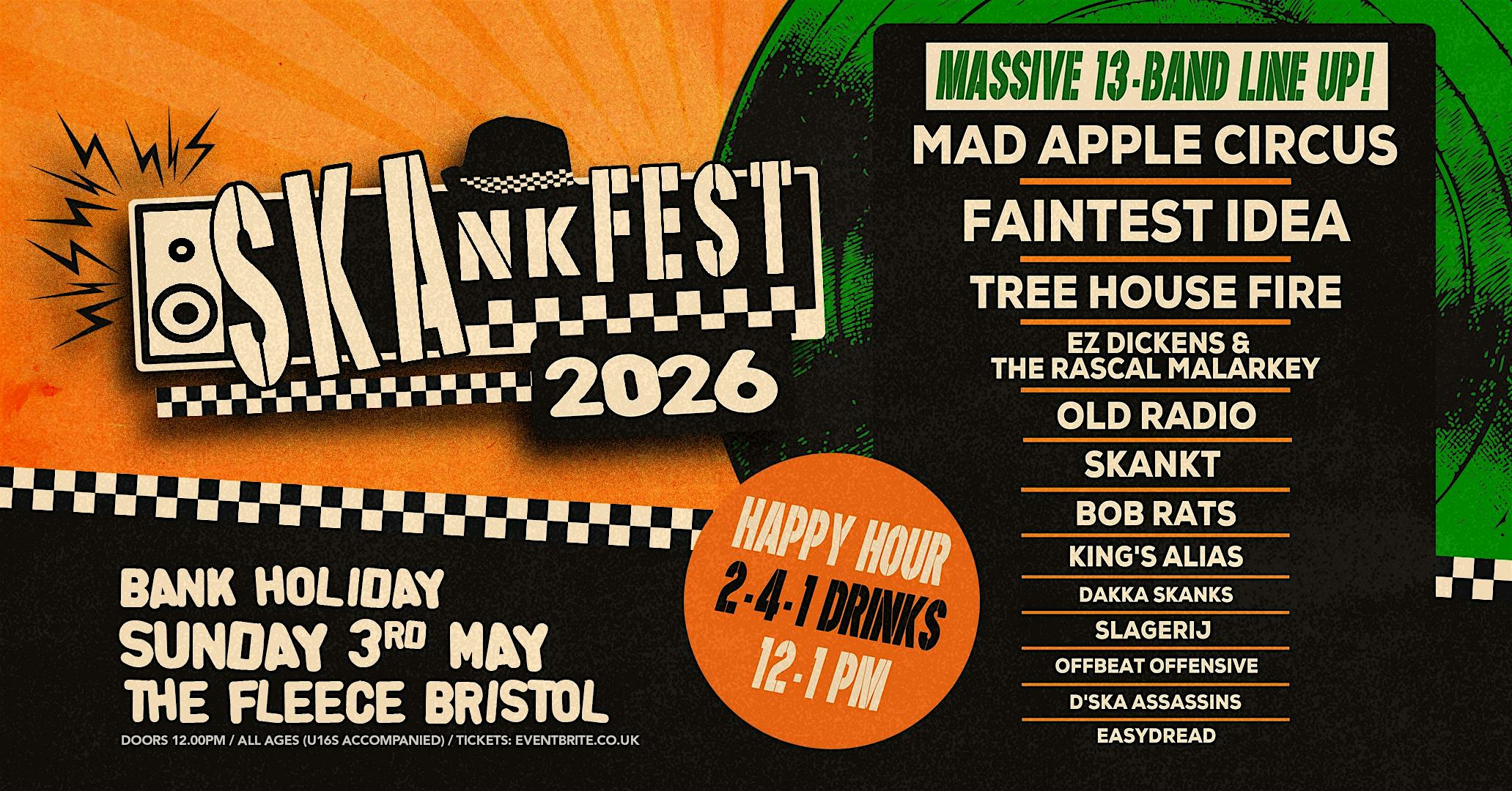 Skankfest 2026 with Mad Apple Circus + 12 more bands