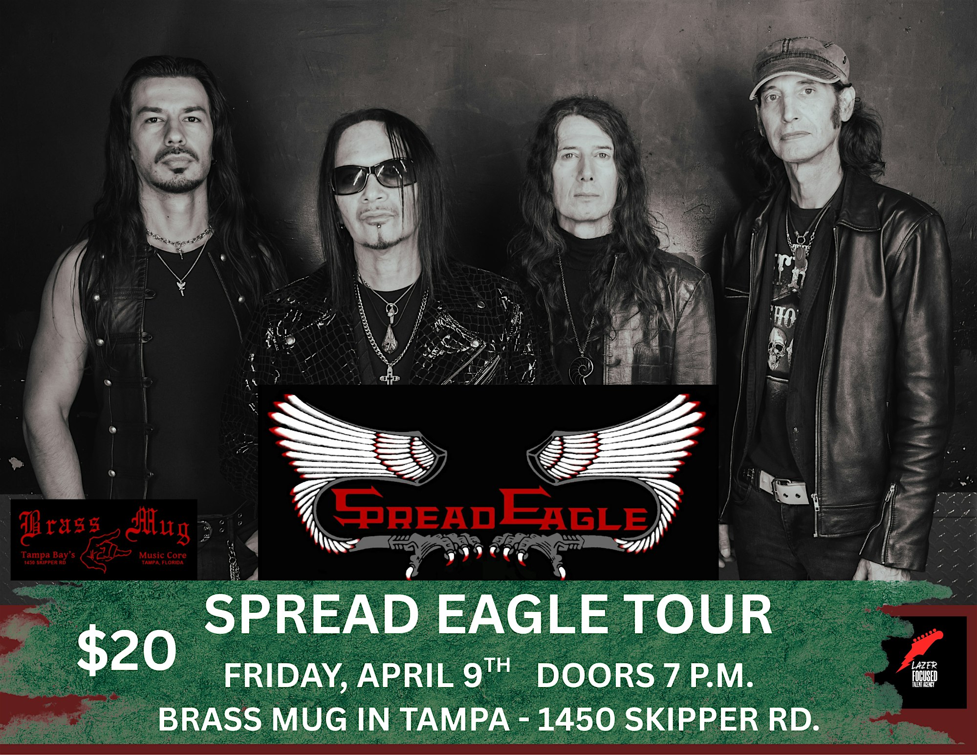 SPREAD EAGLE BAND  35TH ANNIVERSARY TOUR @ BRASS MUG