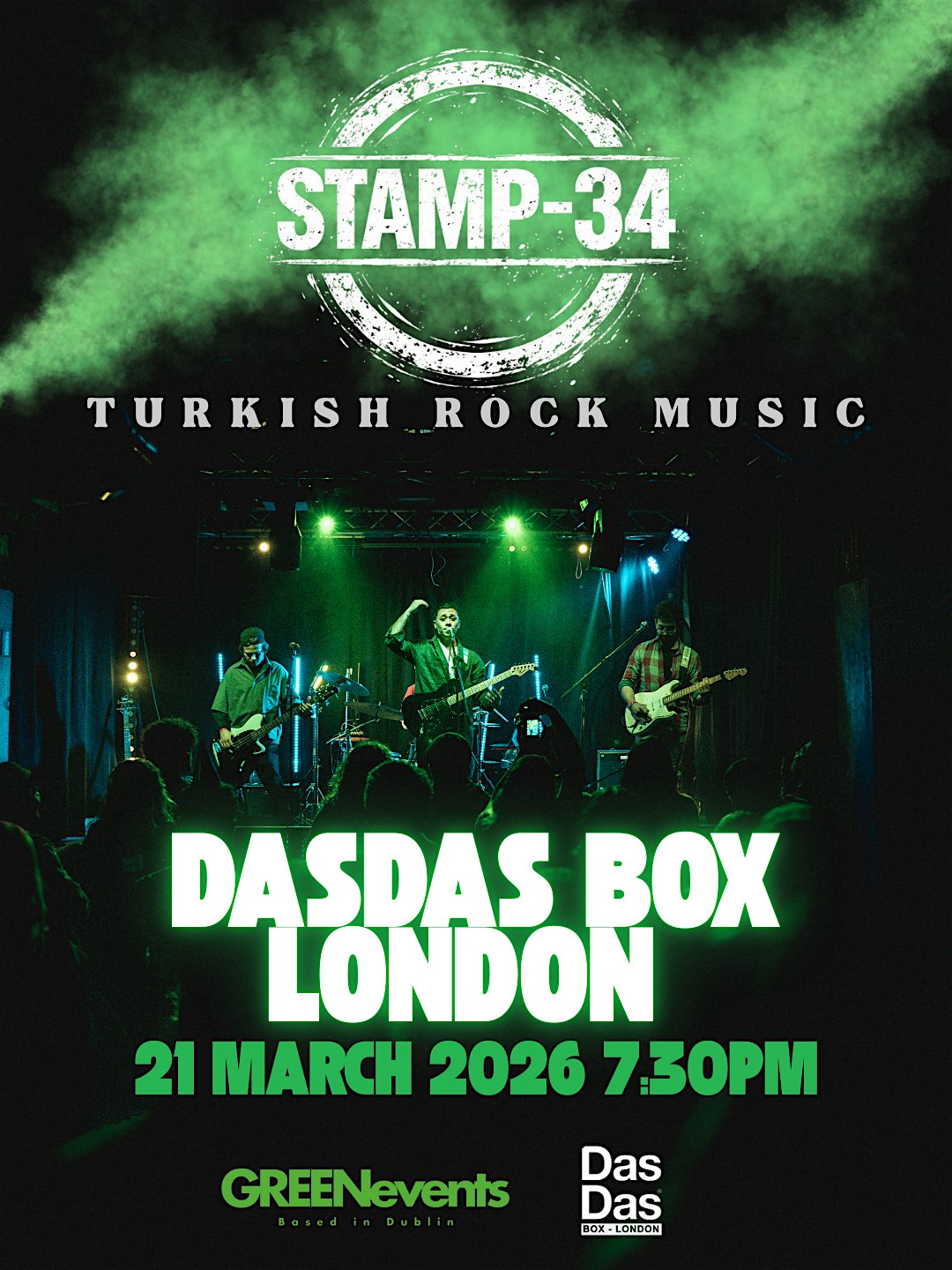 Stamp-34 Londra Konseri / Türkçe Rock Gecesi