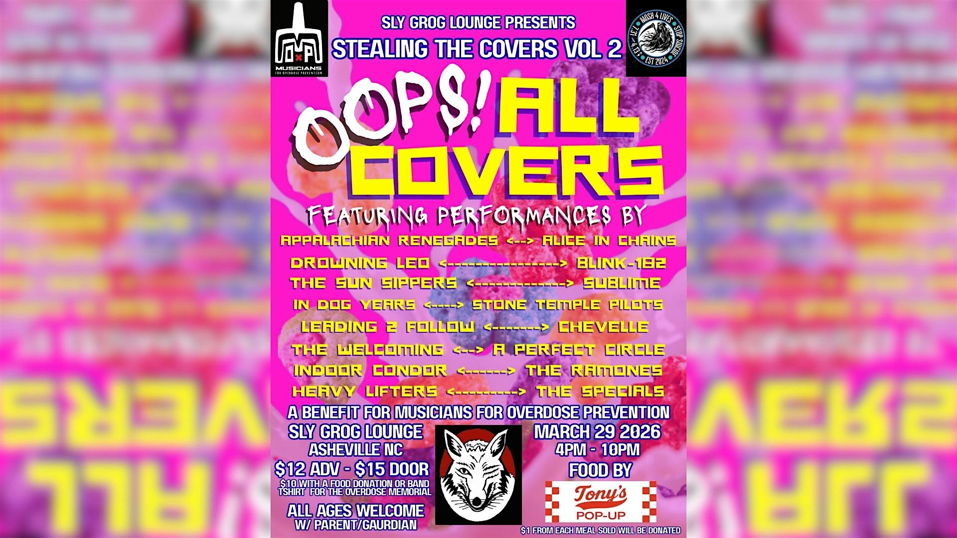 Stealing the Covers Vol 2 - A Benefit for Musicians for Overdose Prevention