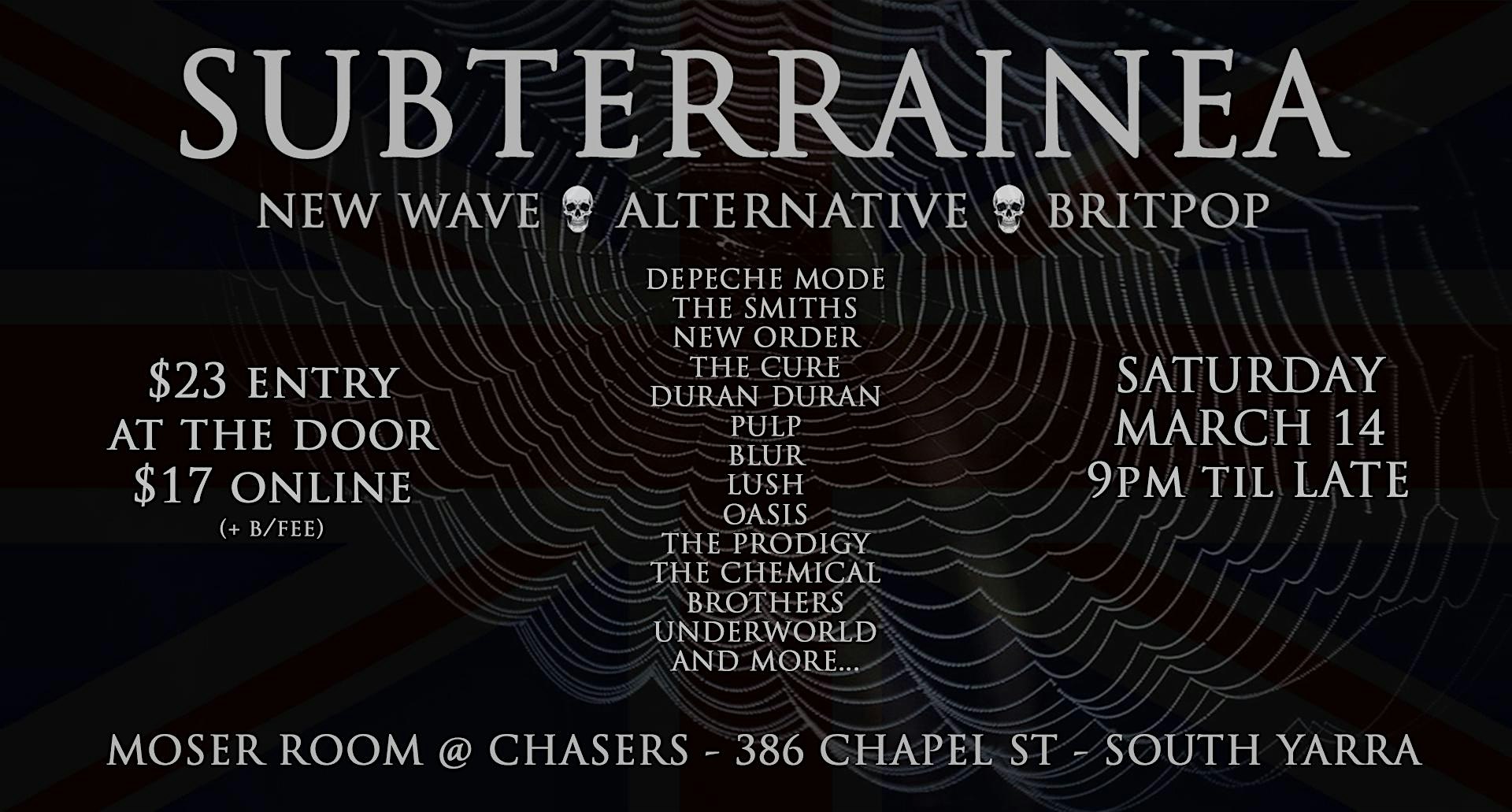 SUBTERRAINEA LAUNCH EVENT - 80s Synthpop & 90s Britpop & MORE