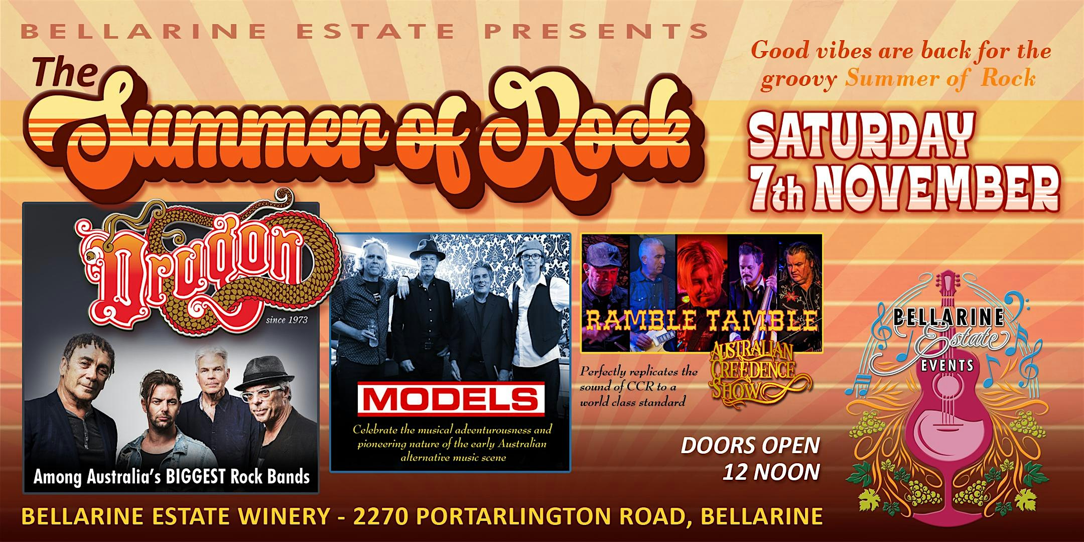 Summer of Rock 2026 - Dragon, Models & Ramble Tamble.