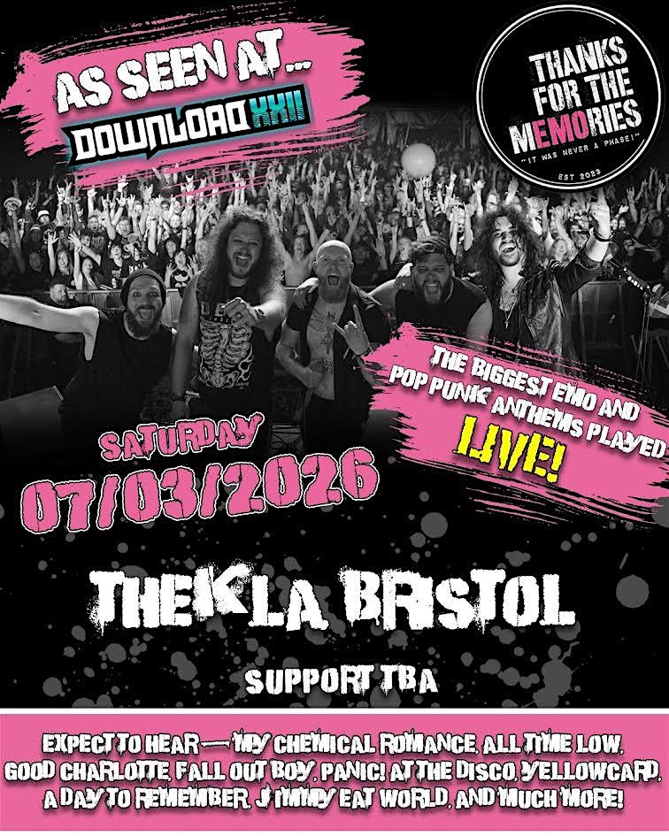 Thanks for the Memories  LIVE BAND,  EMO ANTHEMS