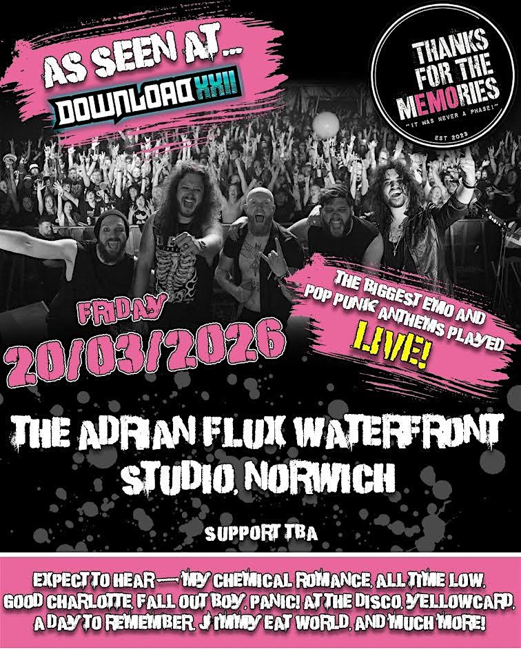 Thanks for the Memories  LIVE BAND,  EMO ANTHEMS