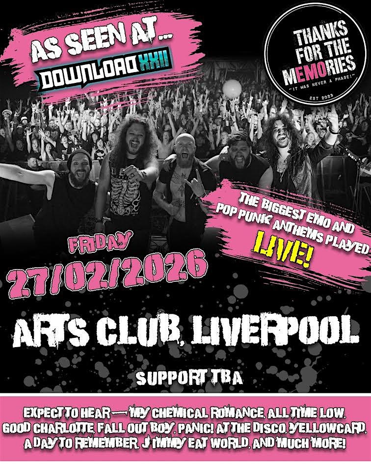 Thanks for the Memories  LIVE BAND,  EMO ANTHEMS