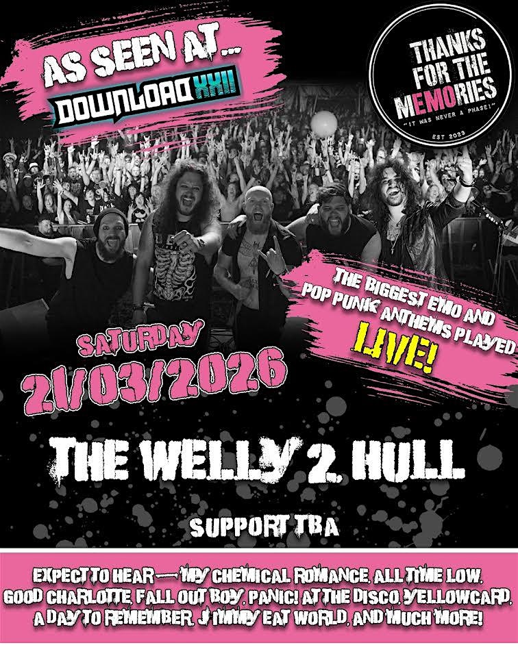 Thanks for the Memories  LIVE BAND,  EMO ANTHEMS