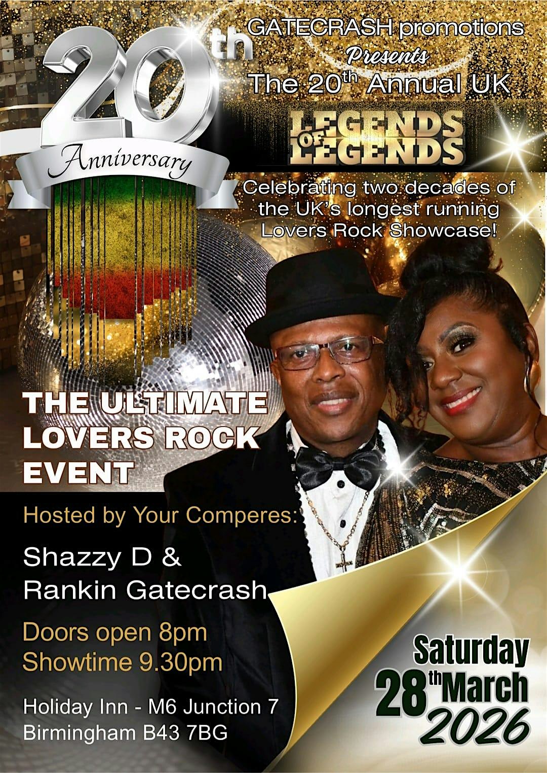 The Annual UK Legends of Legends 20th Anniversary Event - 28/03/2026