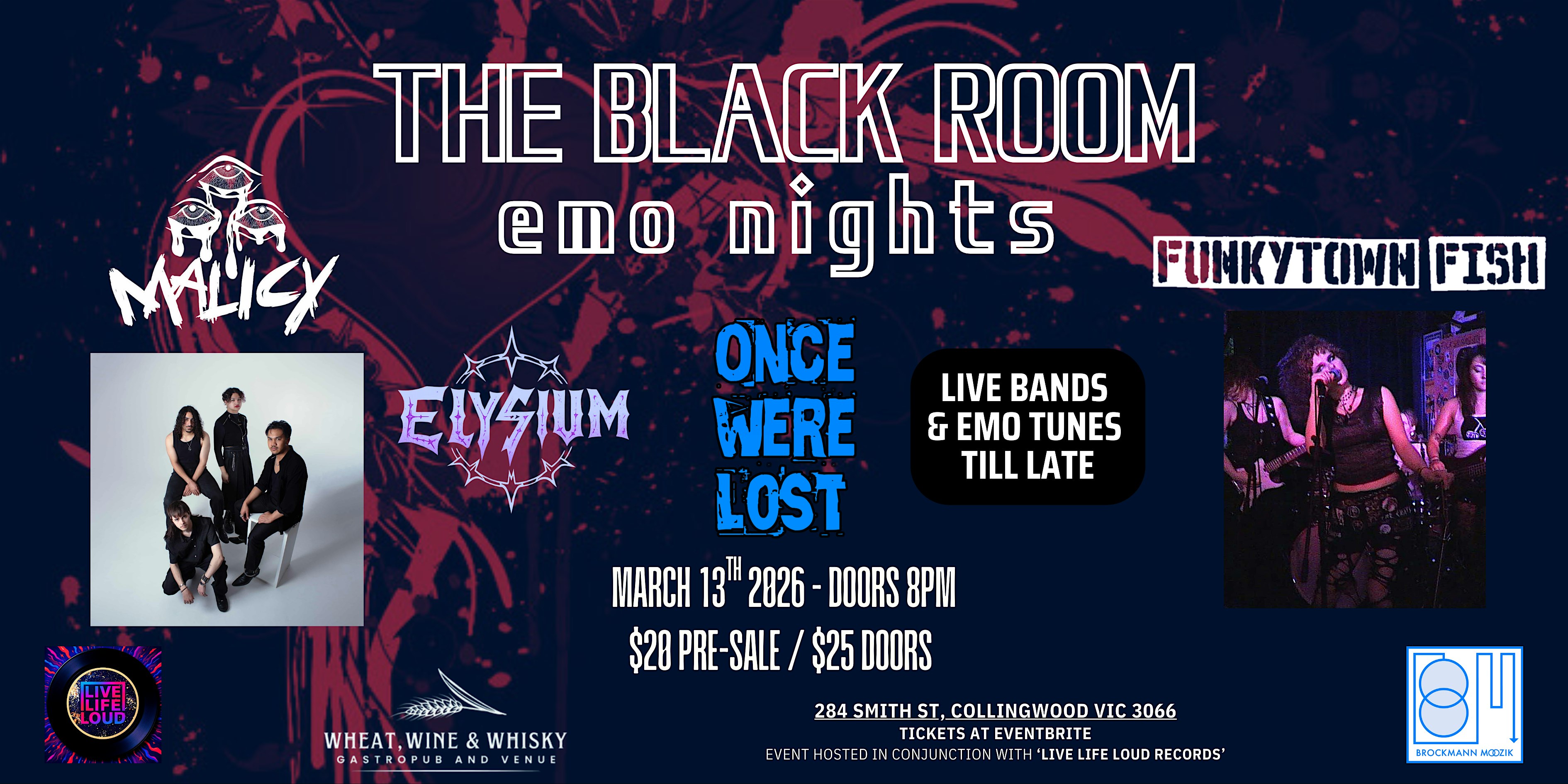 The Black Room - EMO NIGHT. Ft. MALICY, FUNKYTOWN FISH and more