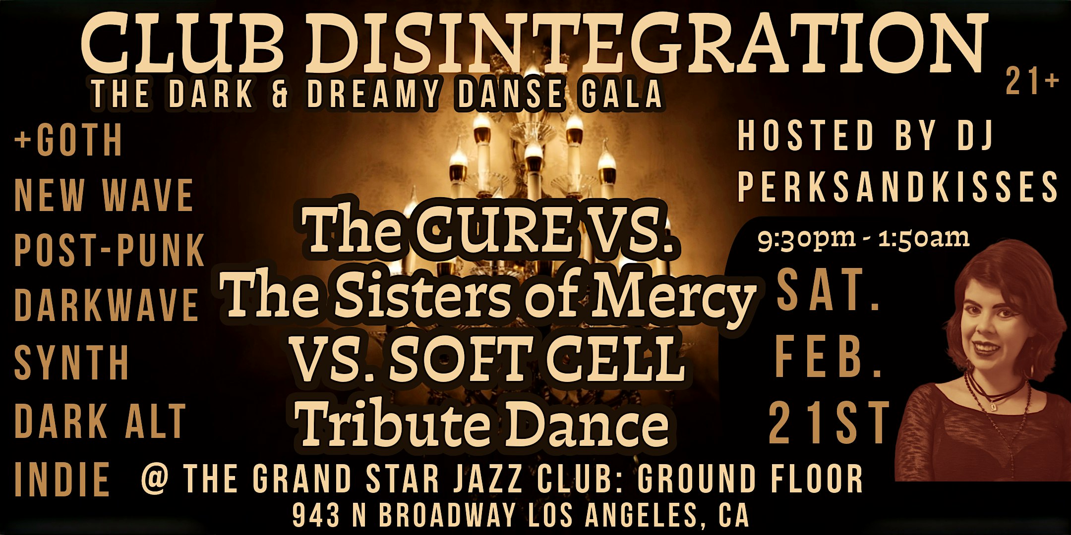 The Cure VS. The Sisters of Mercy VS. Soft Cell Tribute