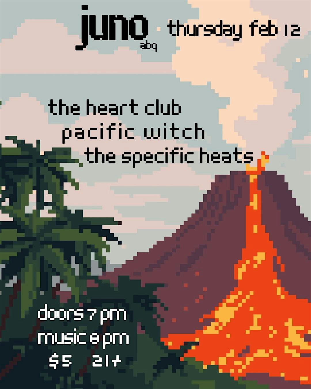The Heart Club + Pacific Witch (Sacramento) + The Specific Heats