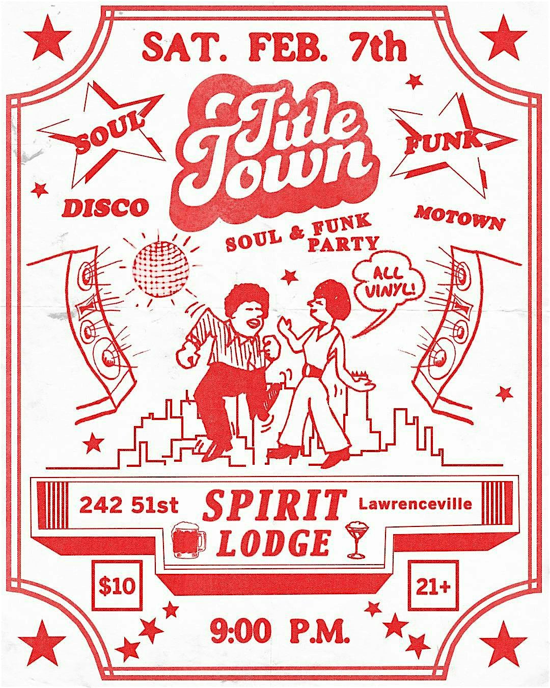 TITLE TOWN Soul & Funk Party at Spirit