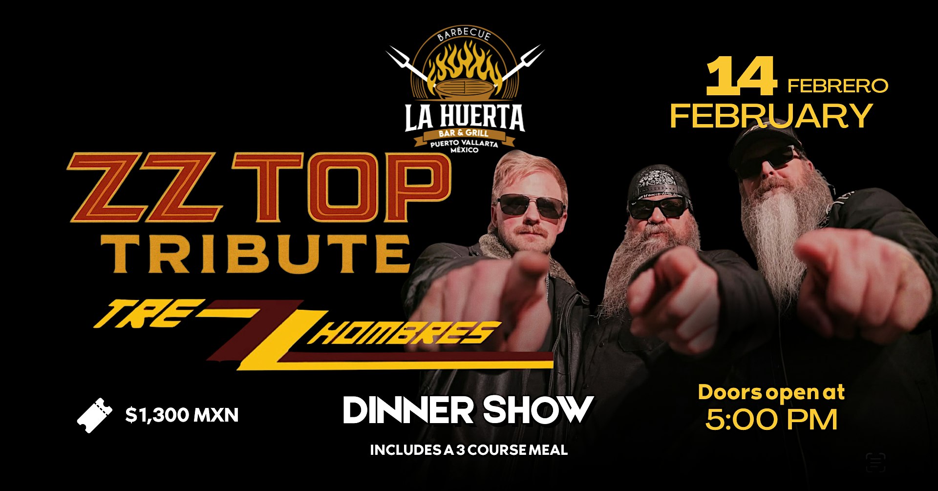 TRIBUTE TO ZZ TOP: LEGENDARY ROCK & DINING