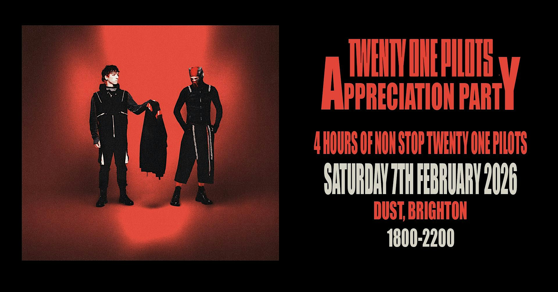 Twenty One Pilots Appreciation Party (Brighton)