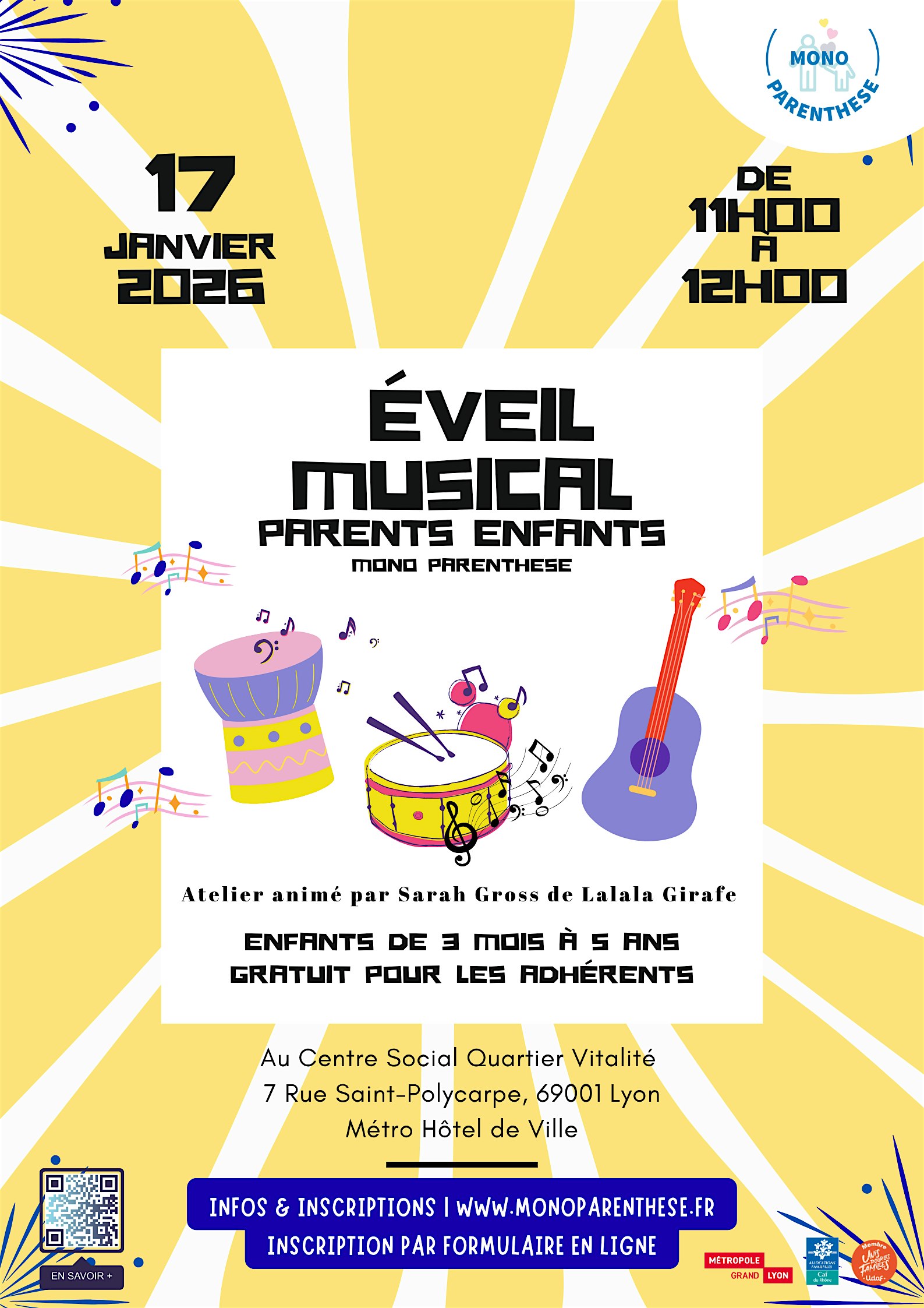 Éveil Musical Parents/Enfants - Février 2026