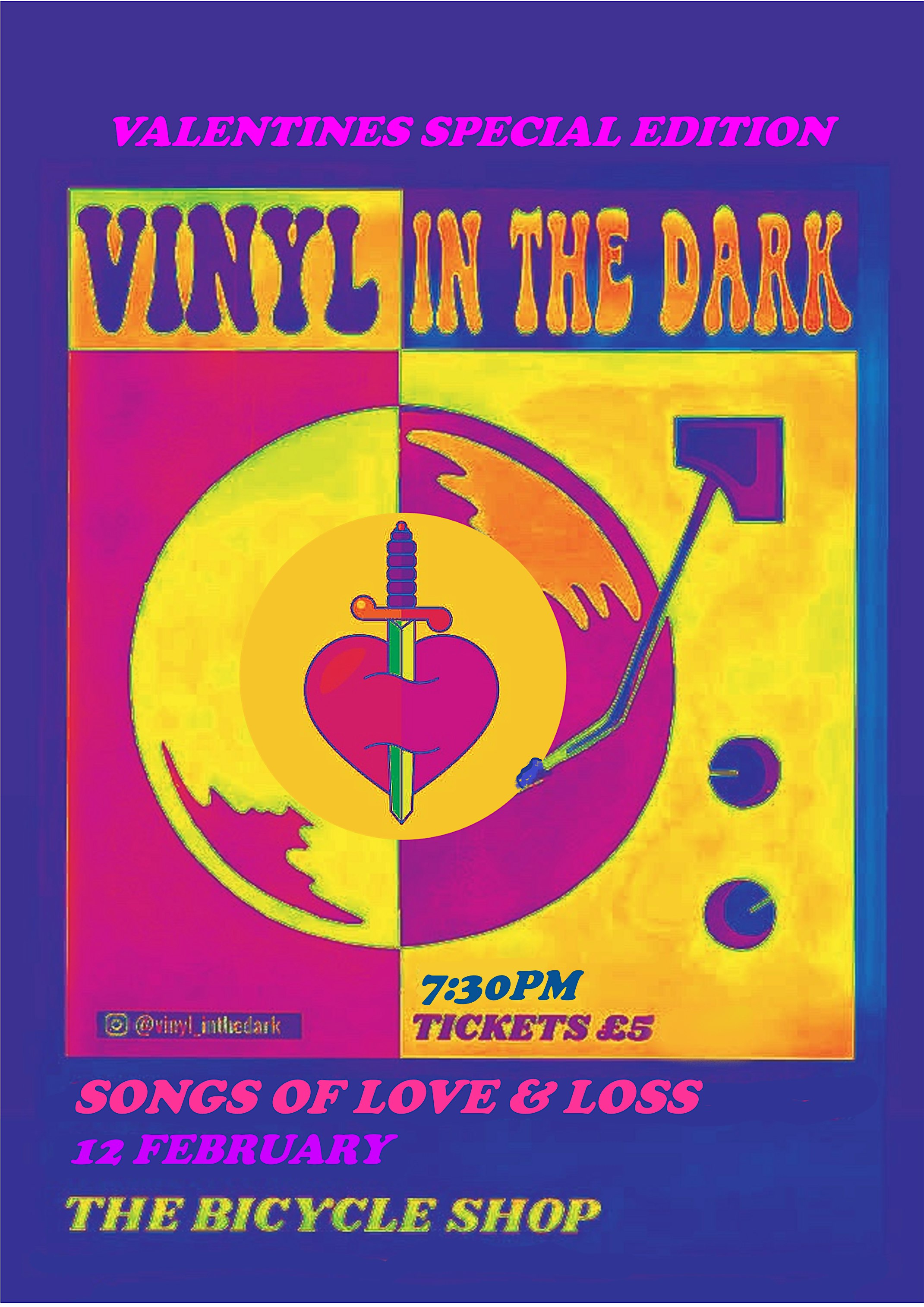 Vinyl in the Dark Valentines Edition: Songs of Love & Loss